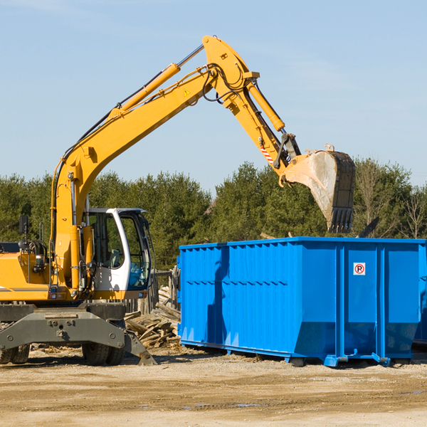 what size residential dumpster rentals are available in Scioto Furnace OH